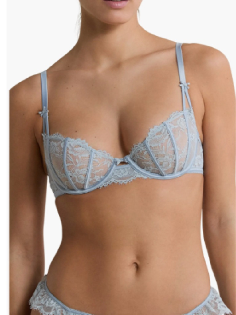 Etam Beloved Classique Lace Underwire Bra Oxygen Nwt — image 7 of 8